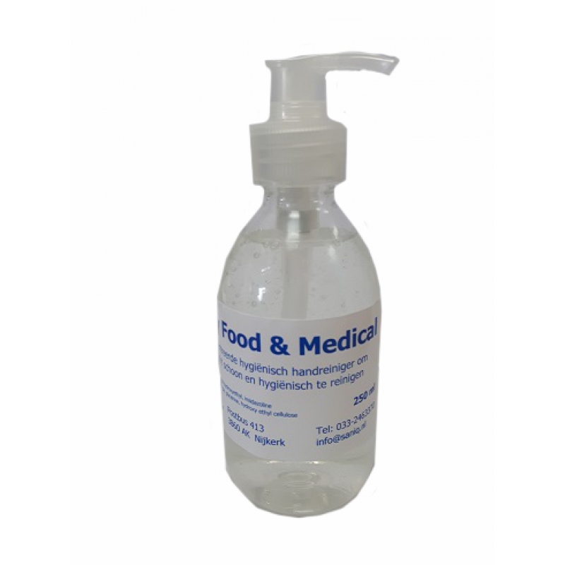 Soapy Food & medical hygienisch reinigende handzeep, inhoud 250 ml.